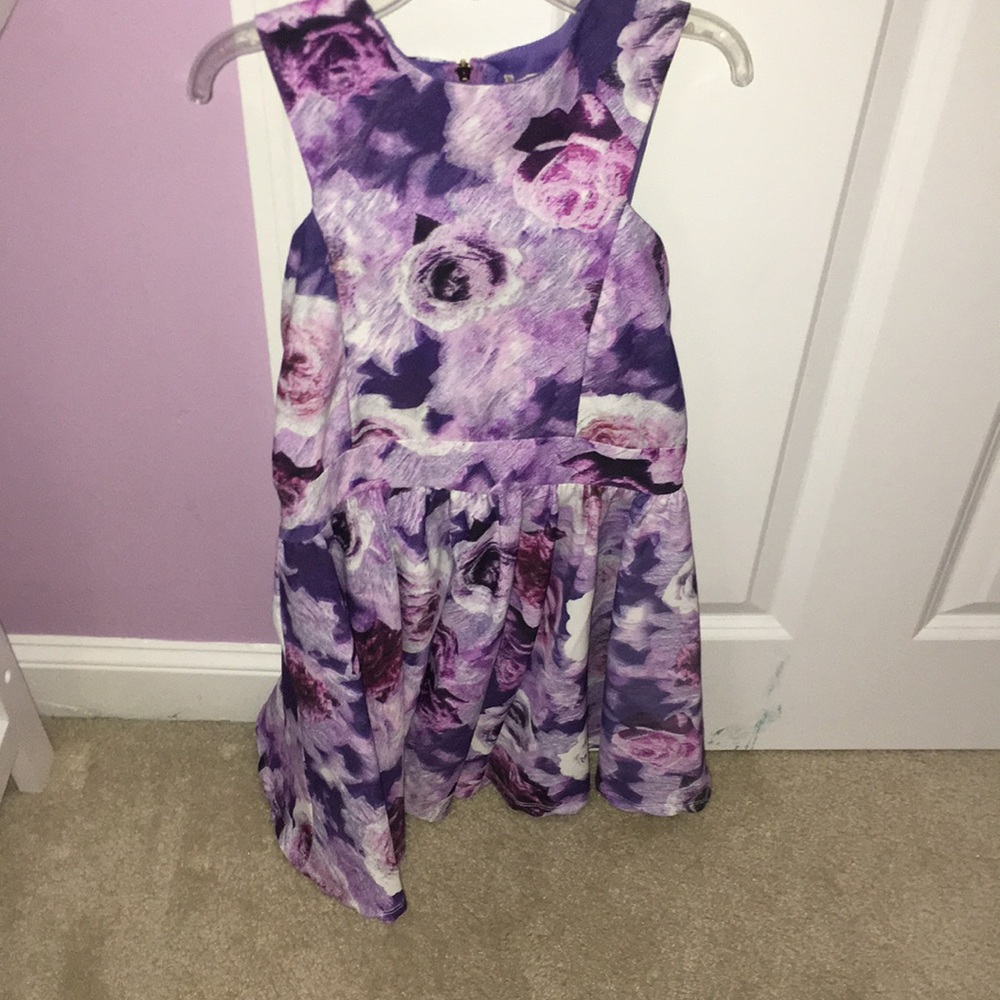 Fancy purple floral dress